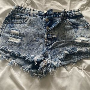 - Forever 21 High-Waisted shorts cut off